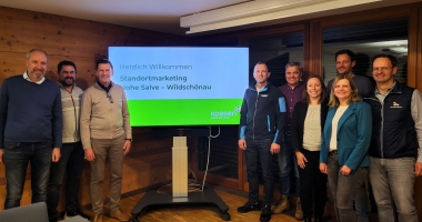 Besuch beim Ortsmarketing in Kössen