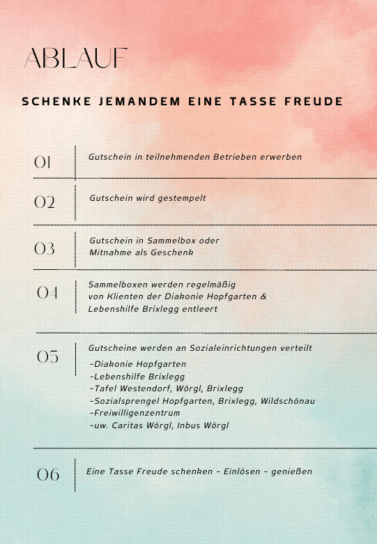 Tasse Freude schenken