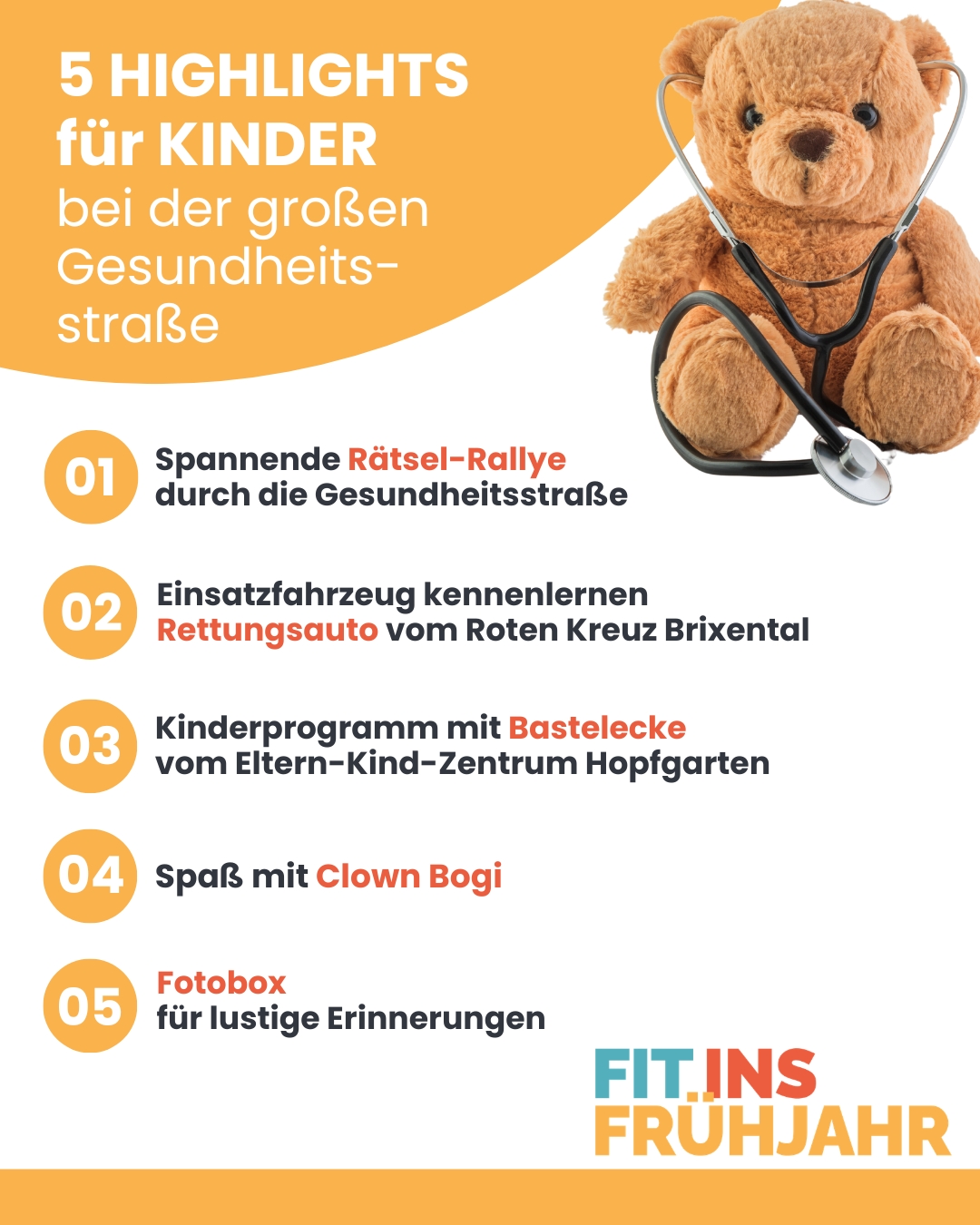 Kinderprogramm Gesundheitsstraße